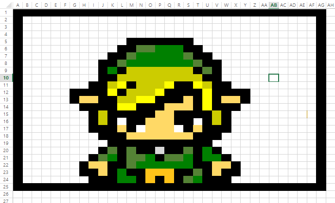 Featured image of post Excel Pixel Art Ideas / Hi r/excel, i&#039;m a web developer who is using spreadsheets a lot.